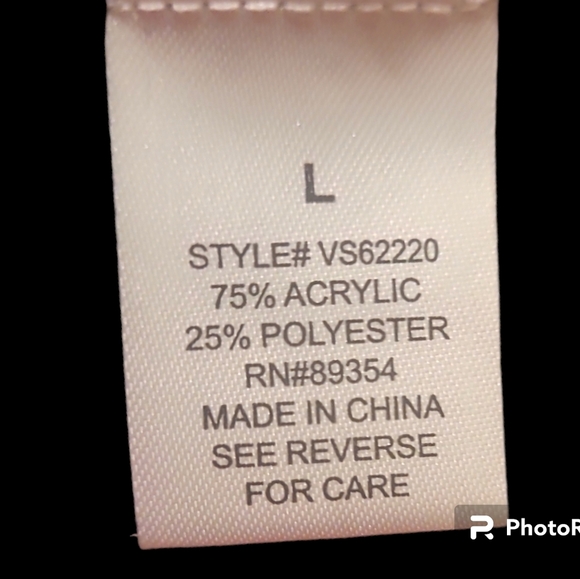 Flannel Cardigan Sweater jacket lg - Picture 4 of 7